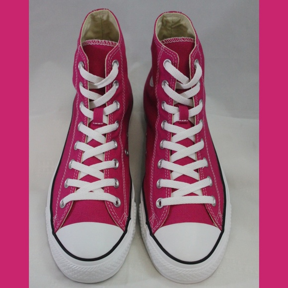 hot pink chuck taylor high tops